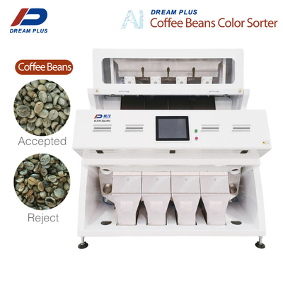 Selezionatrice CCD RGB per chicchi di caffè 4 scivoli