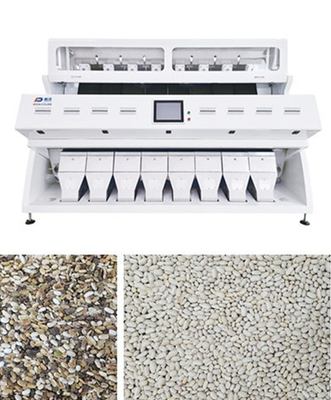 Telecamera CCD bianca di Bean Grain Color Sorter With di agricoltura di 8 scivoli