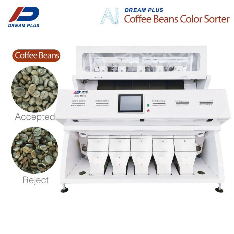 Selezionatore verde di colore del chicco di caffè di 320 canali con aI che ordina sistema telecomandato