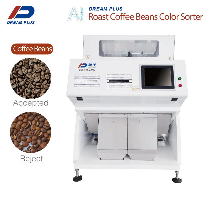 Un caffè industriale Bean Color Sorter il RGB 160 di 2 scivoli incanala