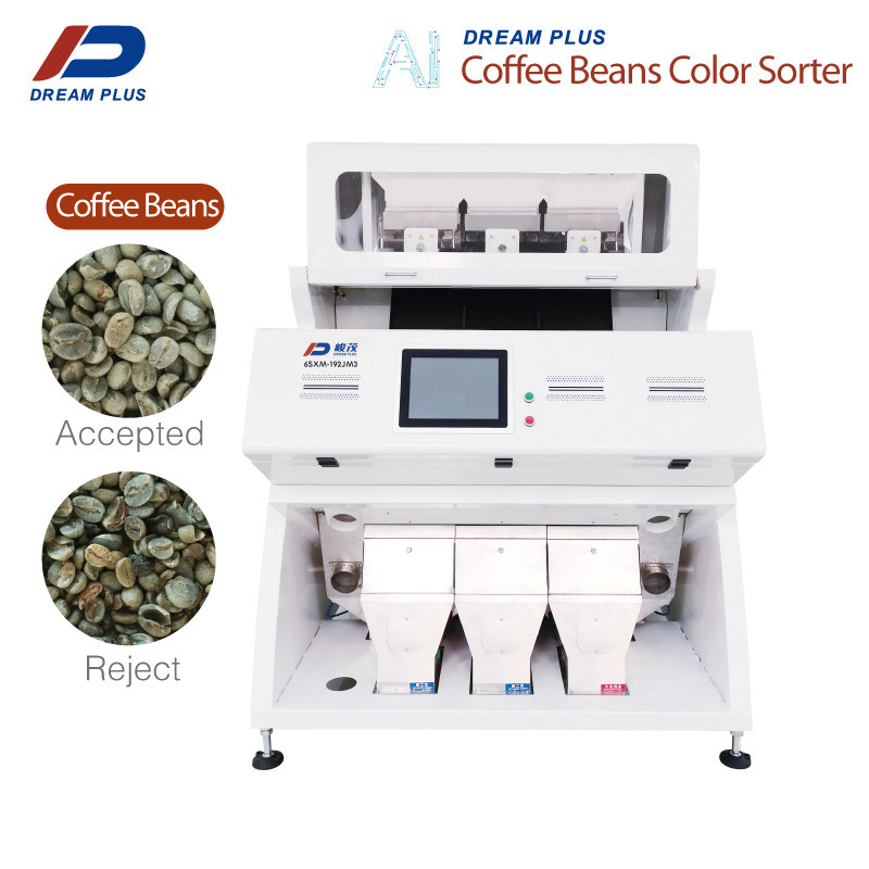 Alta precisione dei canali degli scivoli 192 di Bean Sorting Machine 3 del caffè della macchina fotografica del CCD RGB