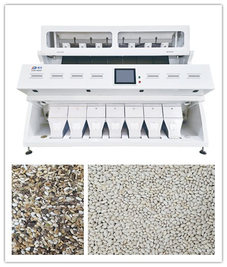 Accuratezza bianca di Bean Grain Color Sorter Great di agricoltura di 7 scivoli
