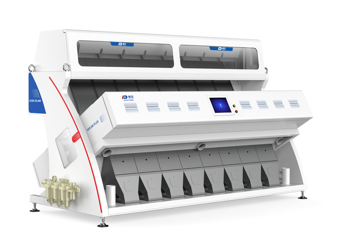 Selezionatore di colore noce / mandorle con selezione di dimensioni e forme