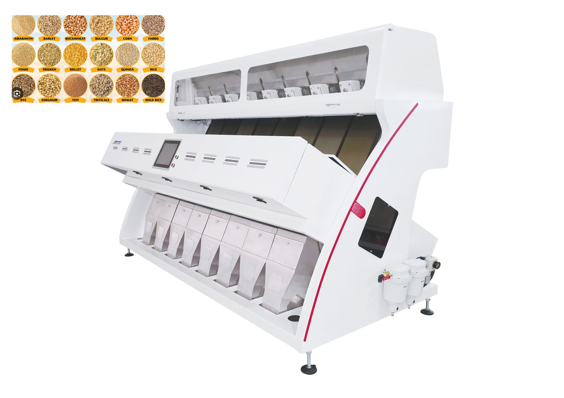 Tecnologia di analisi a un pulsante Macchina di smistamento del colore del grano per la smistamento del grano